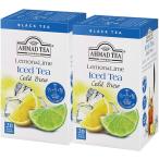 AHMAD TEA (a- грязь чай ) вода .. черный чай лимон &amp; lime чайный пакетик шт упаковка 20 пакет ×2 шт лимон &amp; lime 