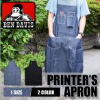 エプロン BEN DAVIS ベンデイビス レディース メンズ 男性用 前掛け BBQ キャンプ DIY 日曜大工 チノ ブラック デニム ワーク