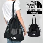ザ ノースフェイス ホワイトレーベル 韓国限定 メッシュバッグ レディース トートバッグ A4 大容量 巾着 THE NORTH FACE 黒 NN2PQ17J