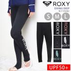 ラッシュガード レギンス レディース 水着用 ROXY ロキシー トレンカ 水着用トレンカ スイムトレンカ 黒 UPF50+ UVカット98%以上