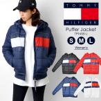 ダウンジャケット TOMMY HILFIGER トミー ヒルフィガー ジャケット レディース 暖かい 中綿 TP94581J 軽量 ロゴ フード ブラック