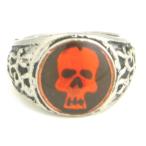 メンズリング/スカル/オレンジコート/メール便可