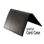 ショッピングカードケース 免許証入れ カードケース 本革 薄型 黒無地 二つ折り パスケース 2021年8月リニューアル版/メール便可