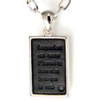 Yahoo! Yahoo!ショッピング(ヤフー ショッピング)メンズ ネックレス シンプル メッセージ刻印革ブラック/メール便可