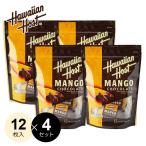 ショッピングマンゴー 4袋セット ハワイアンホースト ドライマンゴー チョコレート 12枚入 常温便 黒いチョコ 個包装 大量 フルーツチョコ 送料無料 お返し 職場 イベント