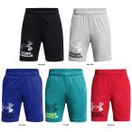 アンダーアーマー UNDER ARMOUR UA TECH LOGO SHORTS UAテック ロゴ ショーツ トレーニング ハーフパンツ ジュニア ボーイズ 吸汗速乾 抗菌防臭 伸縮 ストレッ