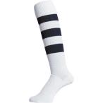 マイン mine ラグビー ソックス RUGBY SOCKS メンズ ホワイト×ブラック 25-27cm ストッキング 靴下 耐摩耗性 サッカー 部活 クラブ チーム トレーニン