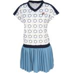 フィラ FILA ワンピース レディース ウィメンズ 女性 大人 半袖 スカート スコート ウェア ロゴ リズミカル プリーツ 部活動 クラブ サークル スクー