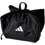 アディダス adidas 新型ボールネット 黒 ブラック フットサル ボールネット 収納袋 キッズ ジュニア 小学生 クラブチーム 子供 中学生 サッカーボール 巾着型