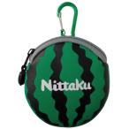 ニッタク Nittaku スイカくん ボールケース 収納ポーチ ボール3個収納可能 40ミリボール ラージボール兼用  NL9261