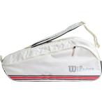  Wilson Wilson TEAM J 6PK WHITE White/Red чехол для ракетки белый красный ракетка 6шт.@ место хранения возможность ракетка место хранения долговечность часть . Club деятельность WR805020
