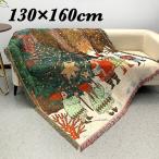  коврик гобелен Рождество ... покрывало кемпинг зима 130×160cm