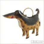 [Exner] жестяная пластина. античный способ лейка ( собака ) [ Германия садоводство товары произведение искусства украшение предметы интерьера сад орнамент eksna-]