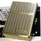 ZIPPO おしゃれ 1935 復刻レプリカ グリルメッシュ アンティークブラス 両面加工 エッチング彫刻 ジッポ ライター 3バレル