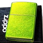 ZIPPO ライター ライムグリーン おしゃれ ジッポ シンプル ルリッドカラー 黄緑 無地 かっこいい 目立つ 緑 派手 メンズ レディース