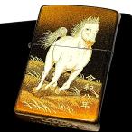 ショッピングzippo ZIPPO ライター 和柄 本金蒔絵 干支 午 金タンク ジッポ 馬 2026年 令和8年 ブラック 縁起物 美しい 御守り 珍しい 日本 かっこいい