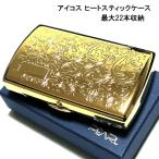 iQOS アイコス ヒートスティック専用ケース カートリッジケース 22本収納 ゴールドアラベスク シガレットケース たばこ