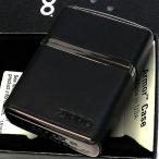 ZIPPO アーマー 革巻き クラシックレザー ブラック 牛革 ジッポ ライター ロゴ 本革 重厚 おしゃれ 黒 皮 渋い 高級