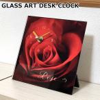  класть часы модный стекло искусство pik коричневый цветок rose роза стол часы настольный цветок интерьер дисплей смешанные товары 