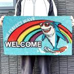  коврик перед дверью симпатичный SHARK модный same большой коврик Гаваи ko year Nankoku море балкон грязь сбрасывание натуральный дверной коврик 