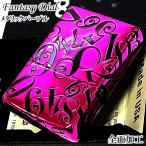 ZIPPO ライター Fantasy Dial メタリップパープル ジッポ 逆エッチング 5面加工 彫刻 かっこいい 数字 艶消し ブラック