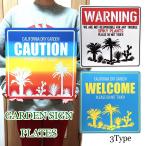  жестяная пластина табличка сад модный CAUTION WELCOME WARNING можно выбрать Гаваи автограф plate большой заметный двор кактус стена украшение american смешанные товары 