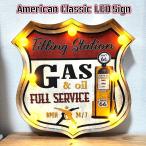  american Classic LED Sign гараж GAS STATION гараж товары иллюминация табличка бензин подставка интерьер american 