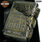 ショッピング古 ZIPPO ライター ハーレーダビッドソン ジッポ アンティークシルバー＆ゴールド 金銀 古美仕上げ 3面メタル イーグル 日本国内限定モデル