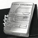 ショッピングzippo ZIPPO かっこいい TOYOTA ランドクルーザー ジッポ ライター トヨタ全面監修 ランクル LAND CRUISER 車 シルバー 両面加工 彫刻 ギフト