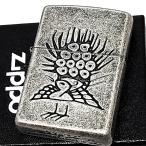 ショッピングzippo ZIPPO ライター 麻雀牌 一索 ジッポ 索子 マージャンパイ イーソー 銀古美加工 鳥 アンティーク シルバー ユーズド加工 おしゃれ