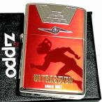 ZIPPO ライター ウルトラセブン ジッポ レッド&シルバー 裏面アイスラッガー かっこいい 赤銀 ラインストーン 円谷プロ ウルトラマン