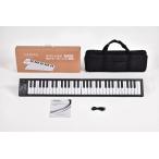 折りたたみ電子ピアノ 61鍵盤  キーボード 軽量 コンパクト 初心者 子供 大人 充電式 ポータブルピアノ ヘッドホン対応 練習用