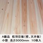 Ａ級品 国産無垢 桧羽目板　12×103×3000【10枚】小節 ひのき ヒノキ 桧 檜 天井板 壁板 国産材 木材 超仕上げ カンナ