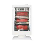 エスケイジャパン カーボンヒーター 横3灯 ホワイト SKJ-WM90C3（W) (遠赤外線 電気ヒーター 電気ストーブ 省エネ 足元暖房 速暖 スリム コンパクト)