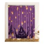 ディズニー 遮光カーテン ラプンツェル 幅100×丈135cm (2枚1セット)  726160 ドレープカーテン 遮光性 形状記憶 洗濯可能 子供部屋 厚地 カーテン 九装) 爆買