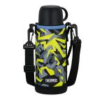 真空断熱2ウェイボトル 800ml ブラックイエロー FJJ-802WF BKY (水筒 子供用 ストラップ コップ 食洗機 サーモス) 爆買