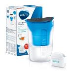 ショッピングブリタ ブリタ ポット型浄水器 ファン ブルー ピュアパフォーマンスカートリッジつき KBFNCB1Q [1.5L 塩素除去 水アカ防止]