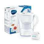 ショッピングブリタ ブリタ ポット型浄水器 マレーラ ホワイト ピュアパフォーマンスカートリッジつき KBMLCW1Q [2.4L 塩素除去 水アカ防止]