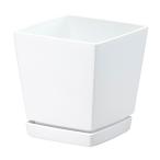 Yahoo! Yahoo!ショッピング(ヤフー ショッピング)クエンチローポット 皿付4号 0.6L ホワイト 大和プラ販 [園芸用品 家庭園芸 プランター] 爆買