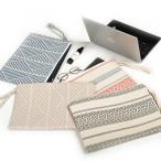 Yahoo! Yahoo!ショッピング(ヤフー ショッピング)インド綿 フラットポーチ ブラック サイズ38×27×8cm 萩原 [ポケット付き ノートパソコン タブレット ケース コットン インド製] 爆買