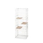 compact кошка клетка 3 уровень натуральный CCC-168 ( кошка для клетка переворачивание предотвращение ремень имеется товары для домашних животных Iris o-yama). покупка 