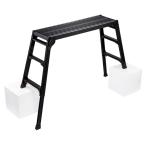 長谷川工業 （法人様限定）伸縮式足場台 ブラックレーベル DRSB-1000 [段差 幅広タイプ アルミ アルマイト 折り畳み式 BLACK LABEL] 爆買