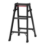 ショッピングブラックレーベル 長谷川工業 （法人様限定）はしご兼用脚立 ブラックレーベル RHB-09 [幅広スタンダードタイプ アルミ 中折れ式 横ズレ防止 BLACK LABEL] 爆買