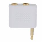 オーム電機 AudioComm iPod対応 2口分岐アダプター01-7016 IP-PS2J-W[AVケーブル:Dock・iPodケーブル] 爆買