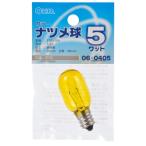 オーム電機 カラーナツメ球 E12 5W クリアイエロー06-0405 LB-T205-CY[白熱球:ナツメ球] 爆買