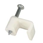 オーム電機 ケーブルクリップ C4 20個入 白09-1682 DZ-CC2.2Z(20)[電線支持・結束用品:サドル・ステップル・コードクリップ] 爆買