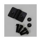 （メール便可）テラオ CHIARO 前カゴ取付金具 黒 01003121