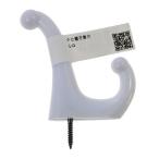 （メール便可）八幡ねじ PC帽子掛 バラ シロ