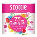  Scotty цветок упаковка 3 раз долговечный 4 roll ( двойной ) туалет to бумага двойной шт сделано в Японии бумага kresia