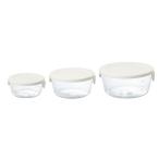 訳あり 耐熱ガラス 保存容器 丸 ３�